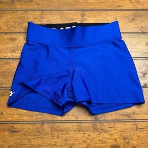 Under Armour Royal Blue Compression‎ HeatGear Volleyball Shorts Women's MD